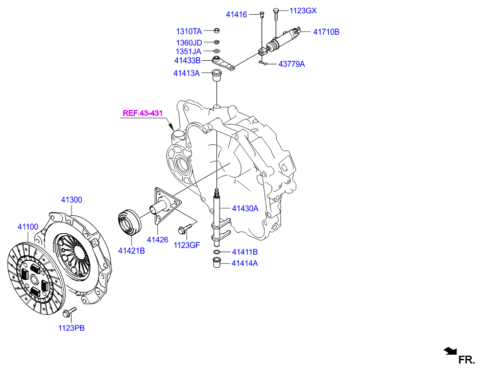 Hyundai (BEIJING) 4142139275 - Выжимной подшипник сцепления unicars.by