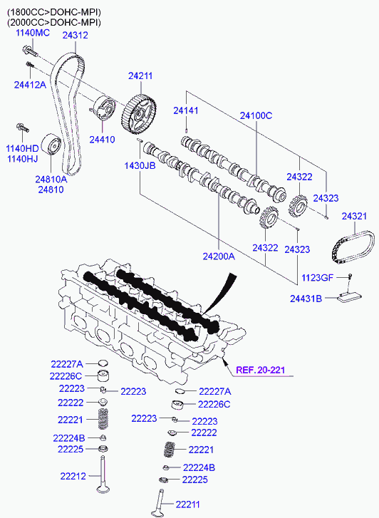 Hyundai 24200-26004 - Распредвал unicars.by