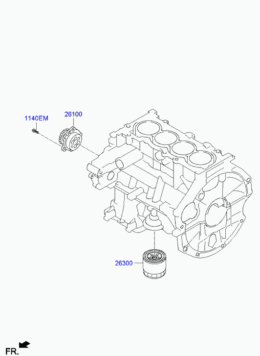 Hyundai 26300-02751 - Масляный фильтр unicars.by