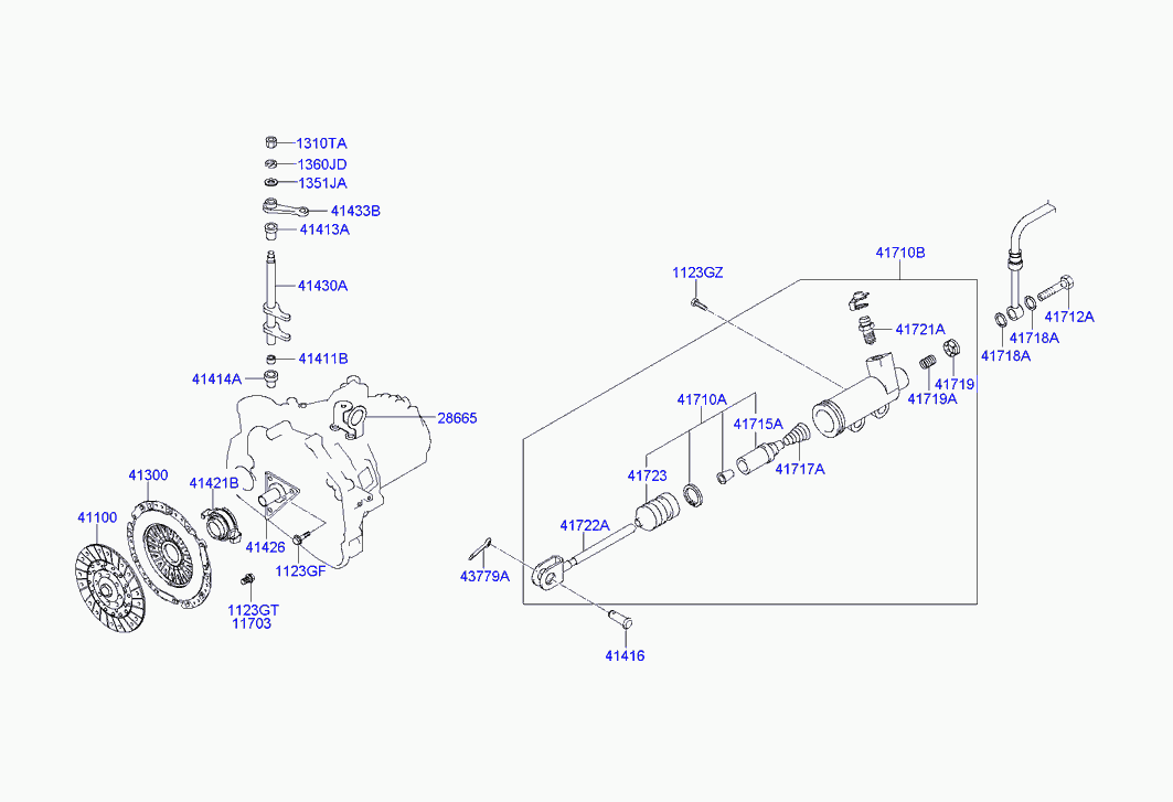 KIA 41100-39111 - Диск сцепления, фрикцион unicars.by