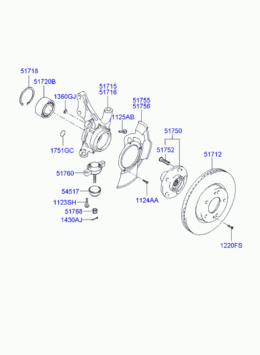 Hyundai 51712-2E300 - Тормозной диск unicars.by