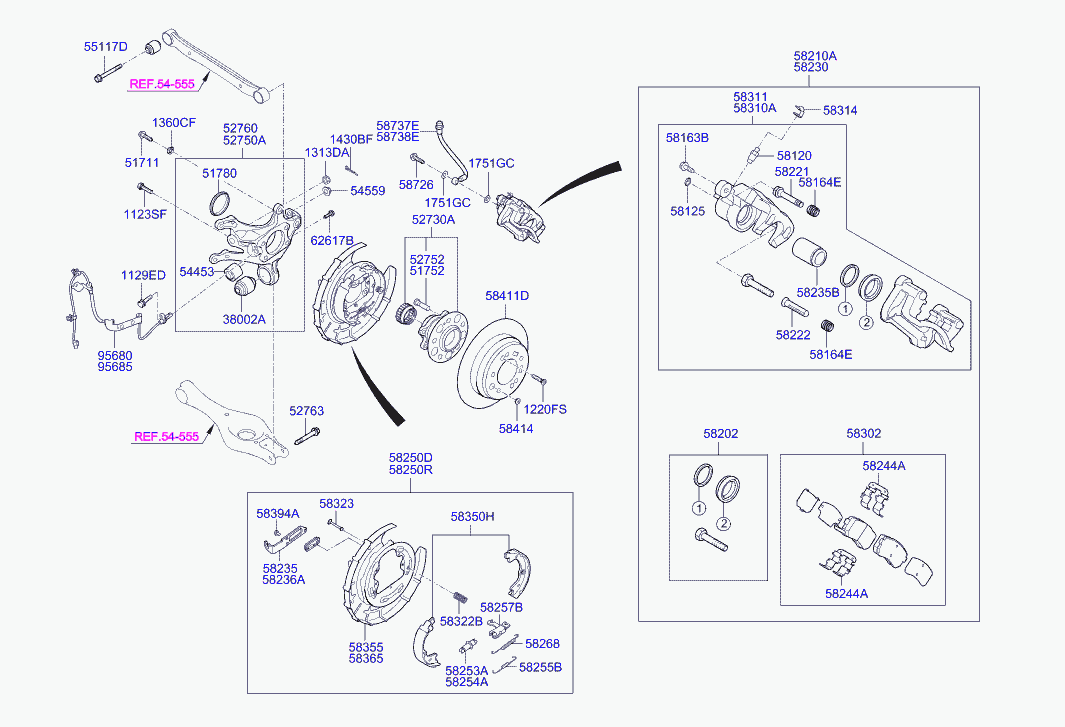 Opel 583022LA00 - Тормозные колодки, дисковые, комплект unicars.by