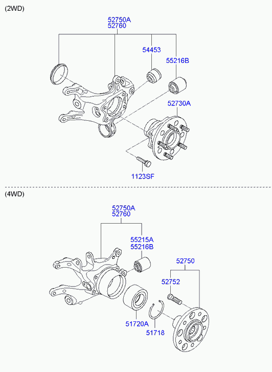 Hyundai 51720-2J001 - Комплект подшипника ступицы колеса unicars.by