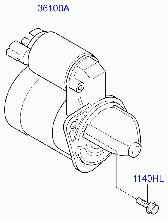 KIA 36100-2B220 - Стартер unicars.by