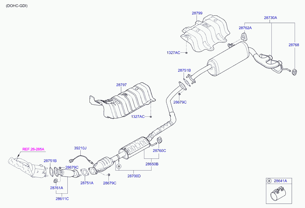 KIA 392102B220 - Лямбда-зонд, датчик кислорода unicars.by