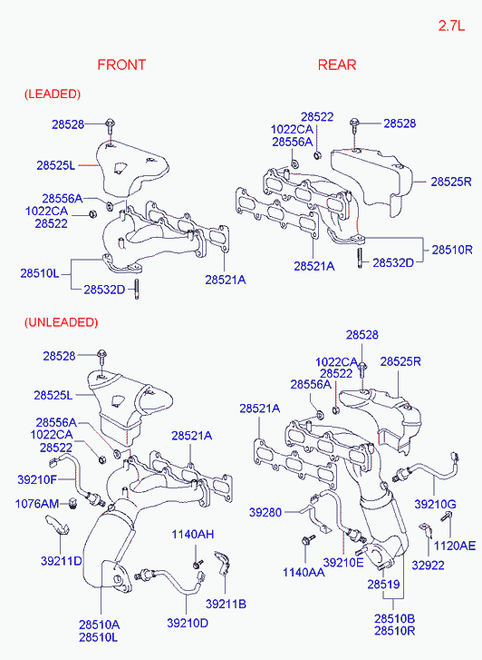 Hyundai 39210-37520 - Лямбда-зонд, датчик кислорода unicars.by