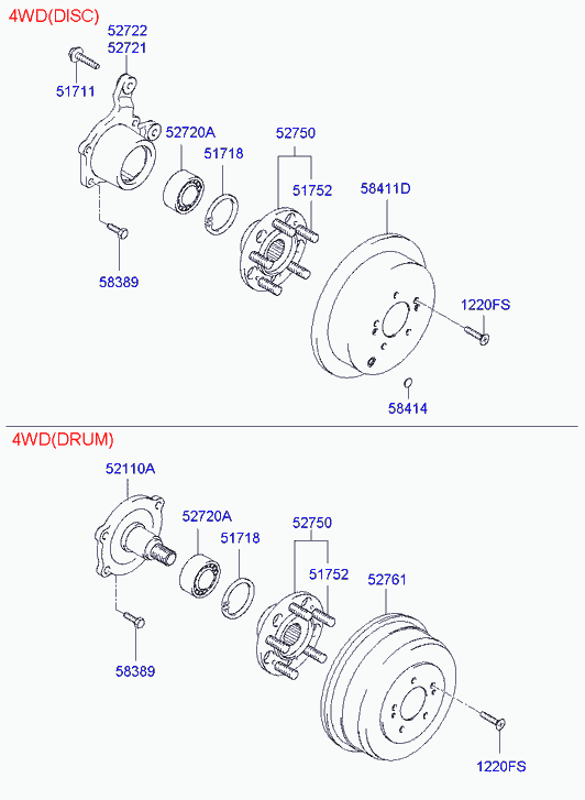 Hyundai 52710-26500 - Комплект подшипника ступицы колеса unicars.by