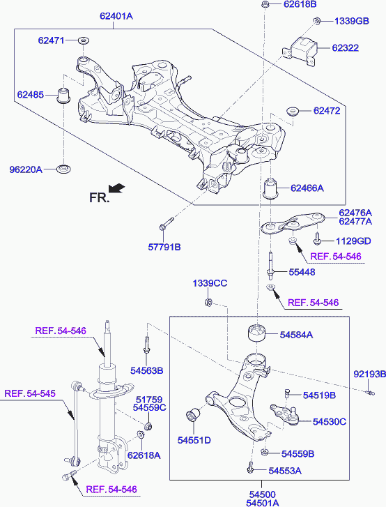 KIA 54501-2W600 - Рычаг подвески колеса unicars.by