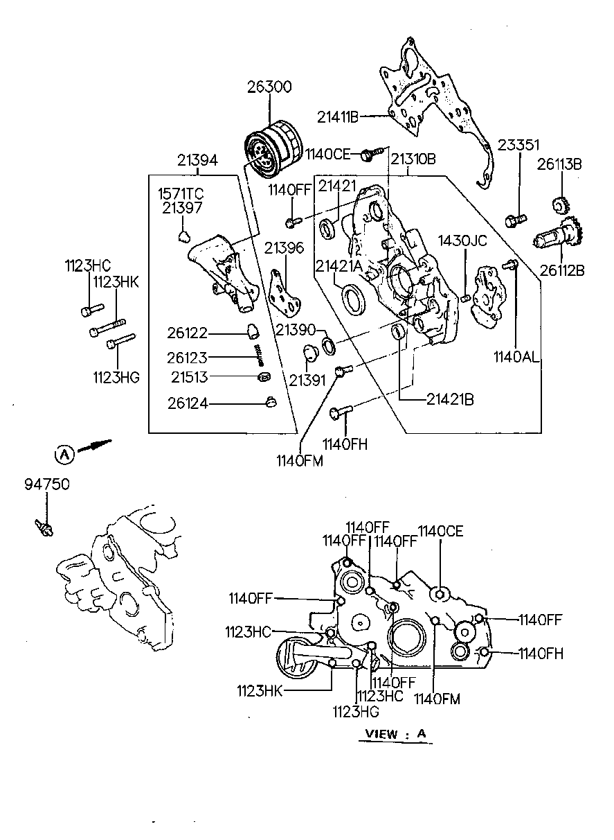 Mitsubishi 2630035056 - Масляный фильтр unicars.by