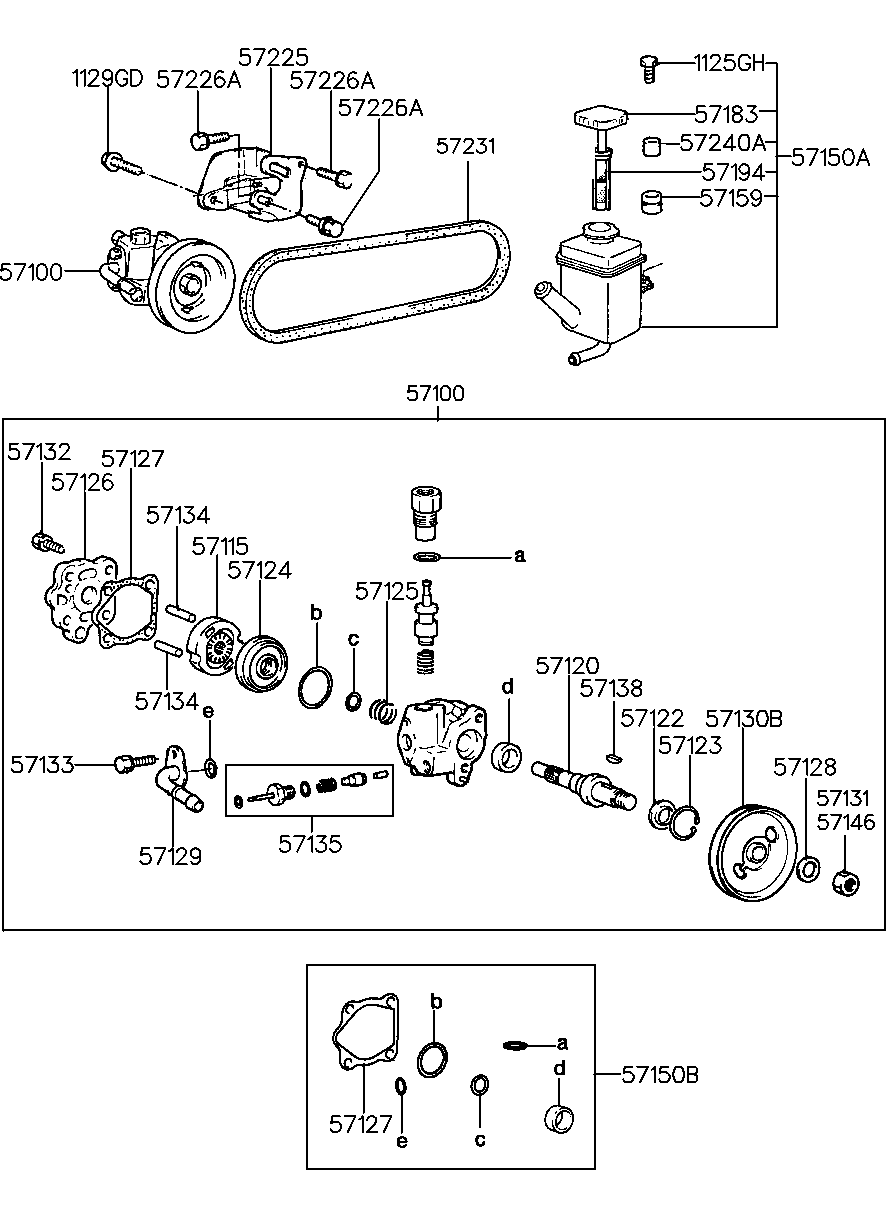 Hyundai 57170 34000 - Клиновой ремень, поперечные рёбра unicars.by