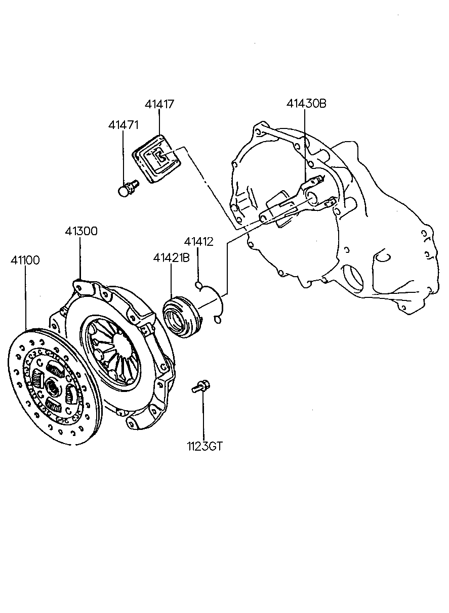 KIA 41421-36000 - Выжимной подшипник сцепления unicars.by