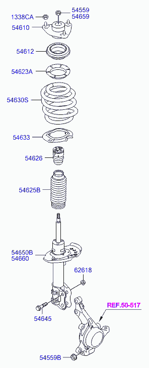 Hyundai 54626-3S000 - Пылезащитный комплект, амортизатор unicars.by