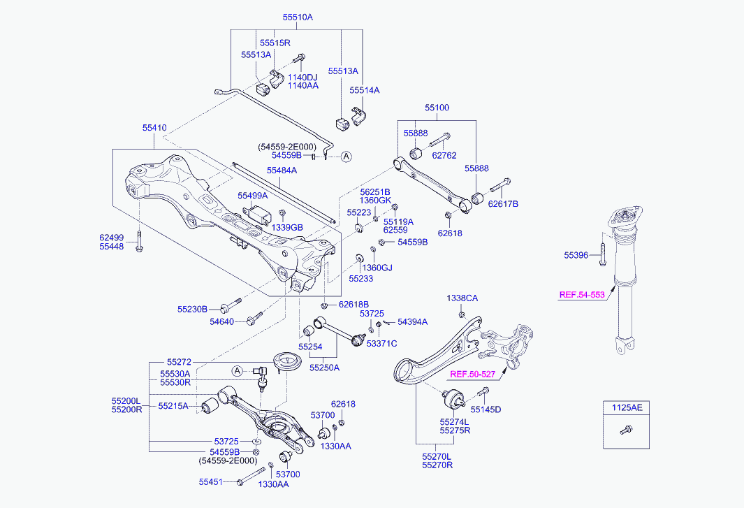 Hyundai 55250-3Z000 - Рычаг подвески колеса unicars.by