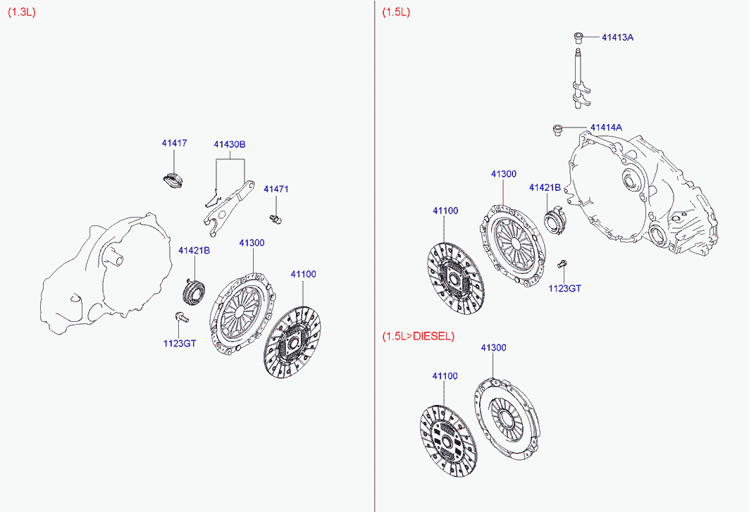 KIA 41300-22660 - Нажимной диск сцепления unicars.by