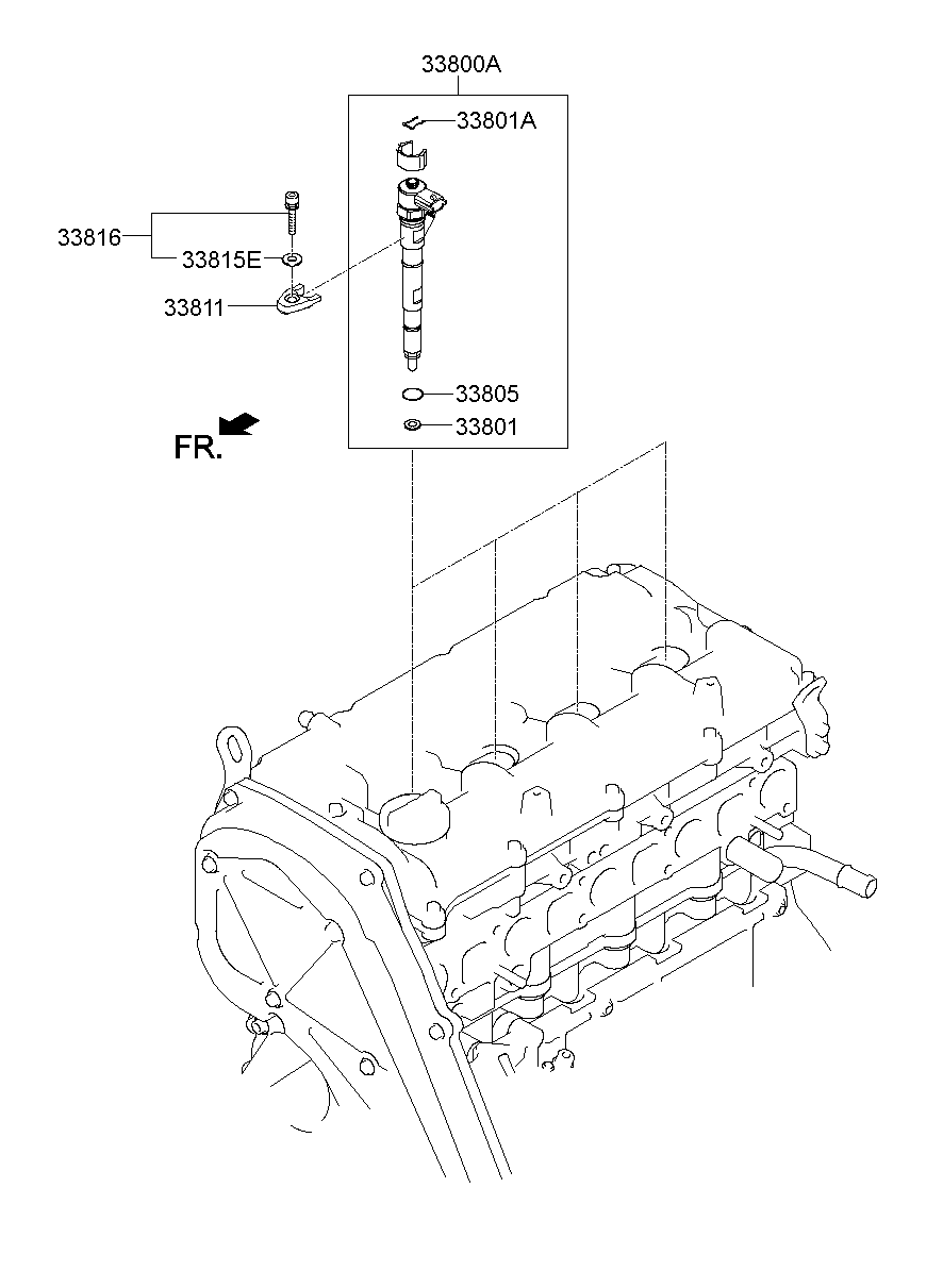 KIA 33813-4A000 - Прокладка, клапан возврата ОГ unicars.by