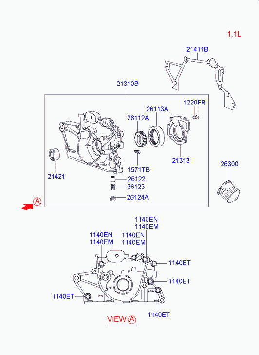 Hyundai 21421-22001 - Уплотняющее кольцо, распредвал unicars.by