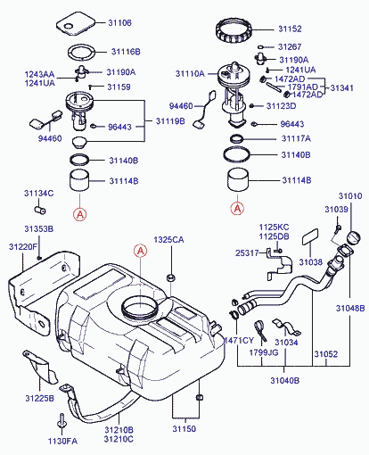 Hyundai 3111902000* - Топливный насос unicars.by