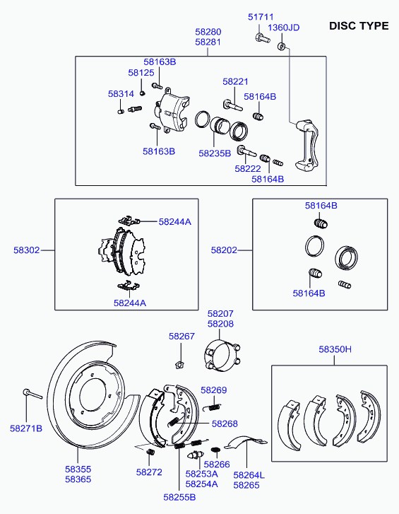 JAC 58302 38A10 - Тормозные колодки, дисковые, комплект unicars.by