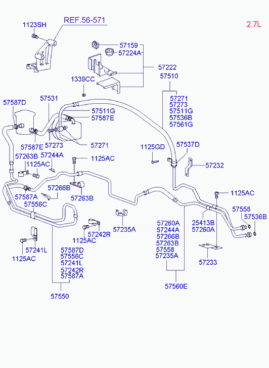 Hyundai 5758734500 - Гайка unicars.by