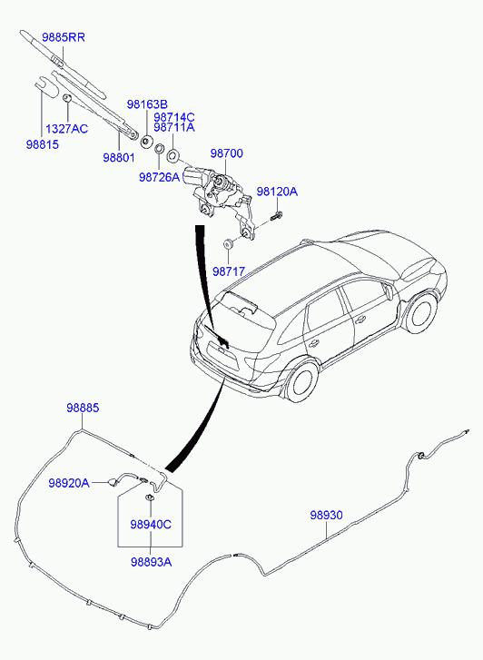 Hyundai 988113J000 - Лампа накаливания, фара дневного освещения unicars.by