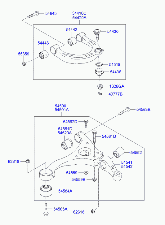 KIA 54501-3K500 - Рычаг подвески колеса unicars.by