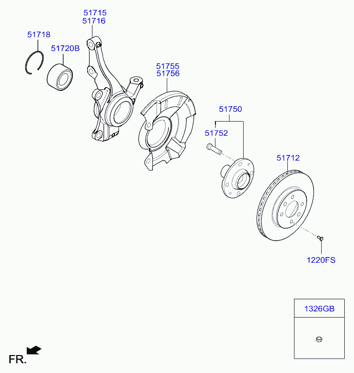 KIA 51712 C8000 - Тормозной диск unicars.by