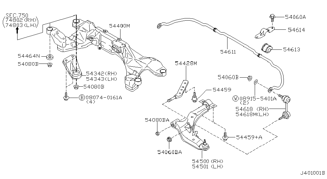 Infiniti 54501-2Y411 - Рычаг подвески колеса unicars.by