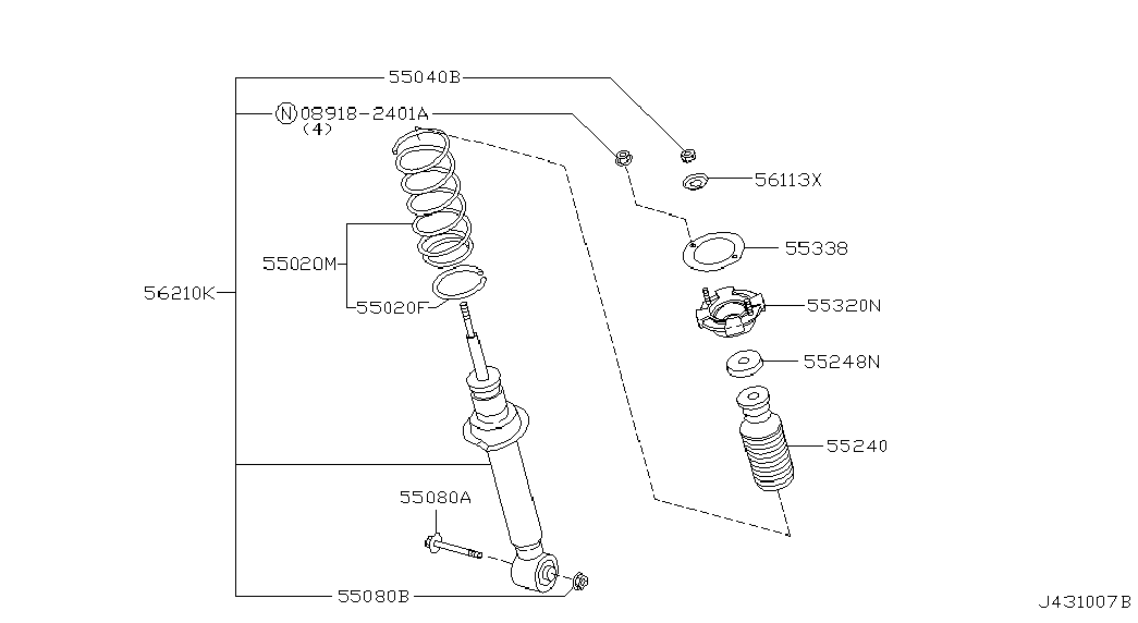 Infiniti 553202Y001 - Опора стойки амортизатора, подушка unicars.by