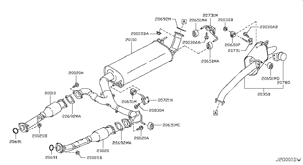 NISSAN 2069224U00 - Прокладка, труба выхлопного газа unicars.by