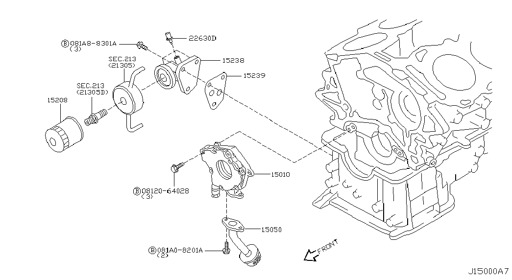 Datsun 15208-65F00 - Масляный фильтр unicars.by