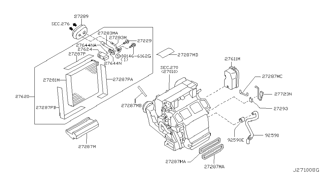 NISSAN 92200-AL500 - Расширительный клапан, кондиционер unicars.by