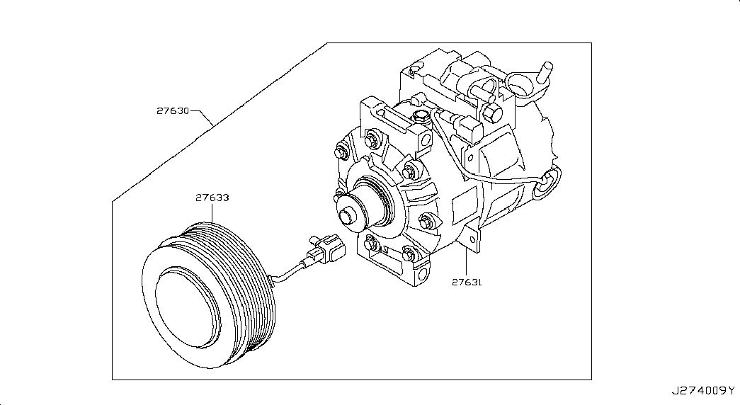 NISSAN 92600-JK21A - Компрессор кондиционера unicars.by