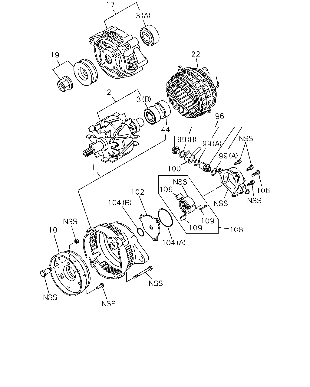 ISUZU 8-97103-807-0 - Шкив генератора, муфта unicars.by