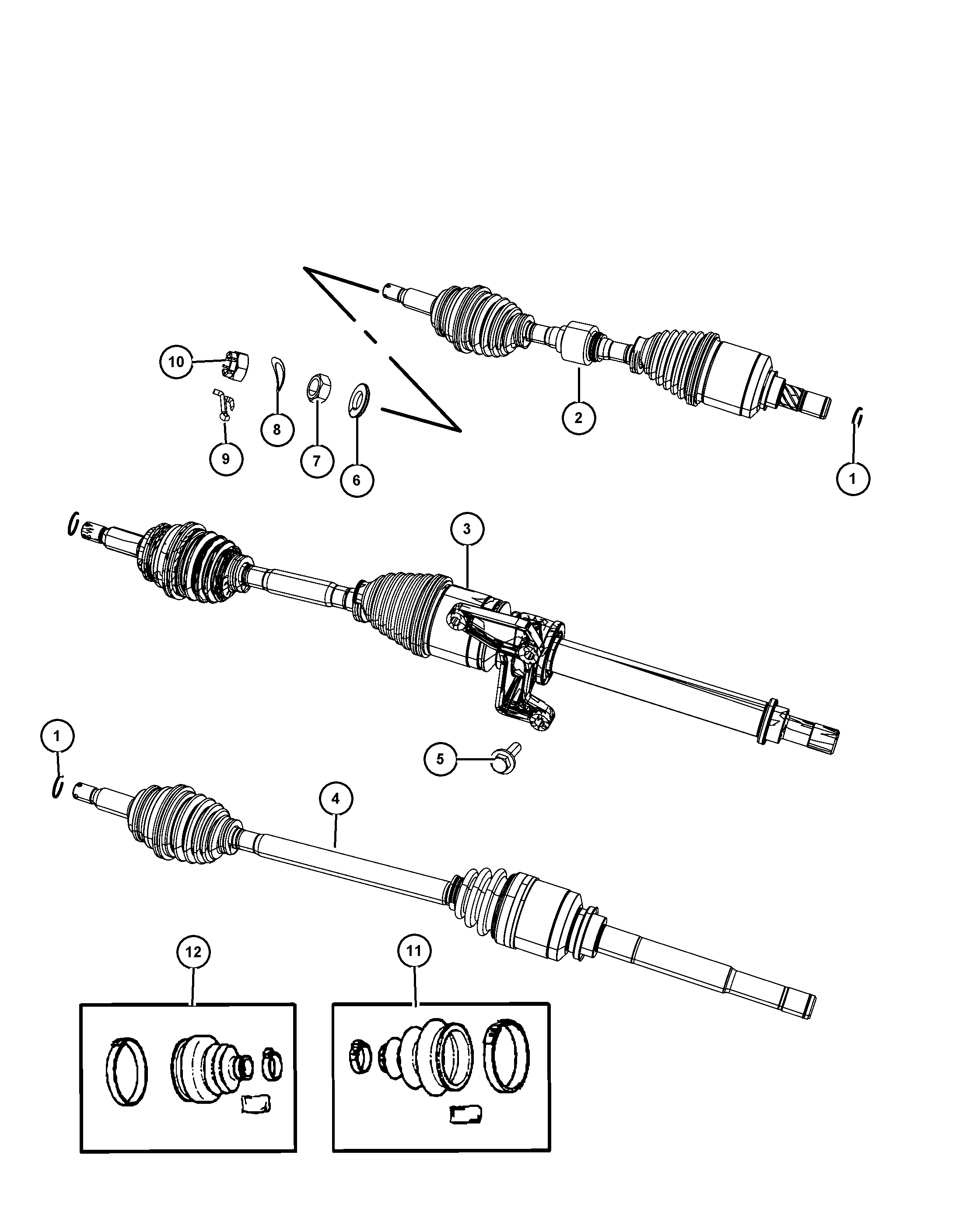 Chevrolet 5085 220AC - Приводной вал unicars.by