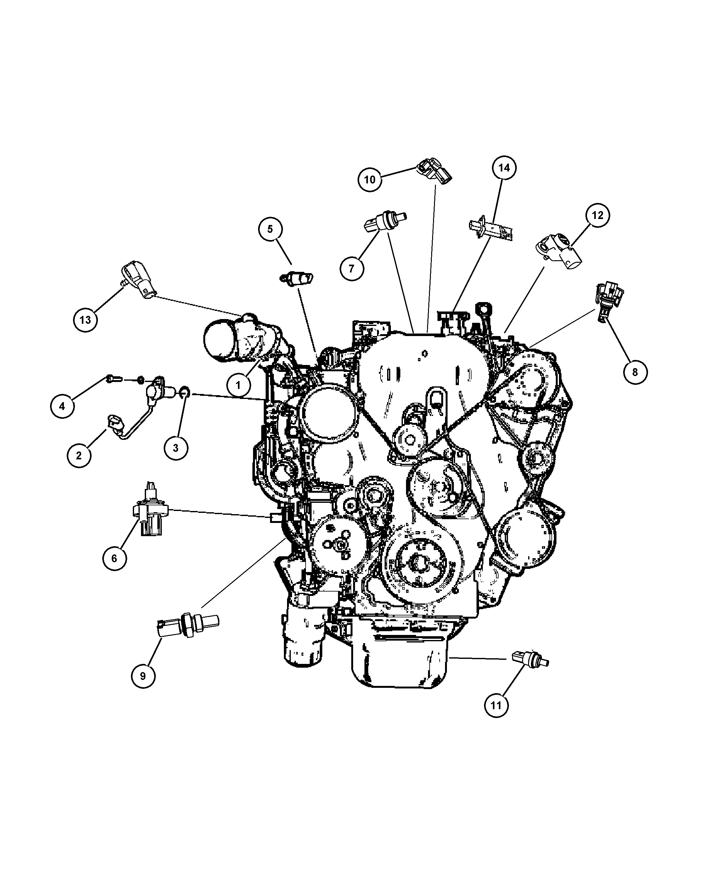 FIAT 68068 747AA - SENSOR COOLANT TEMPERATURE unicars.by