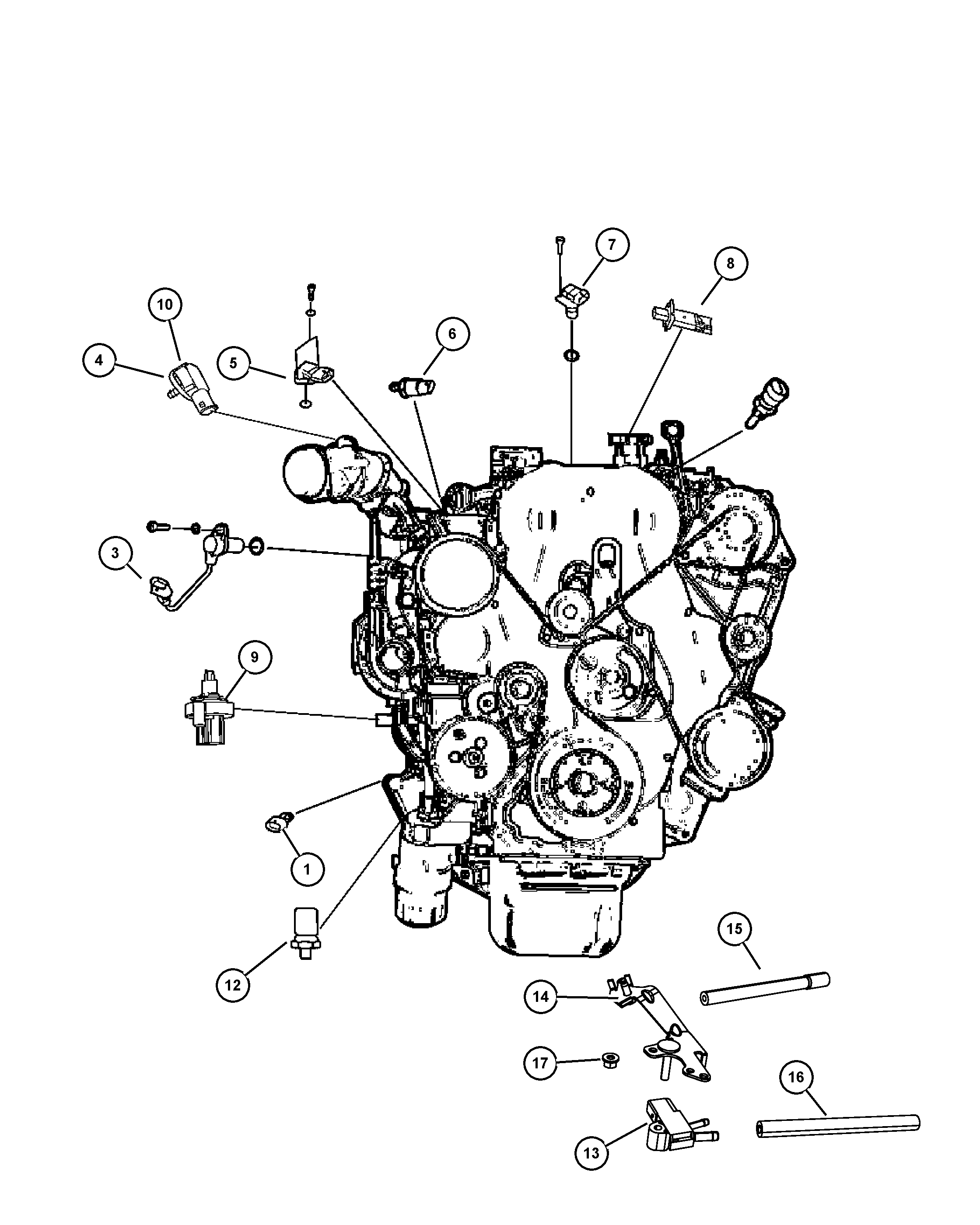 Chrysler 5140 331AA - Датчик, давление наддува unicars.by