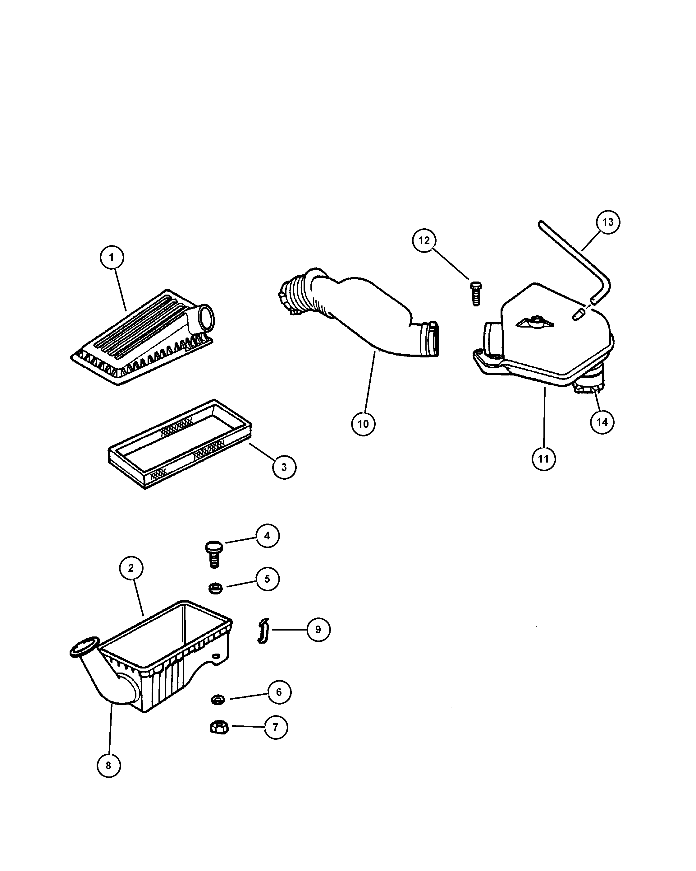 Chrysler 479 7777 - Воздушный фильтр, двигатель unicars.by