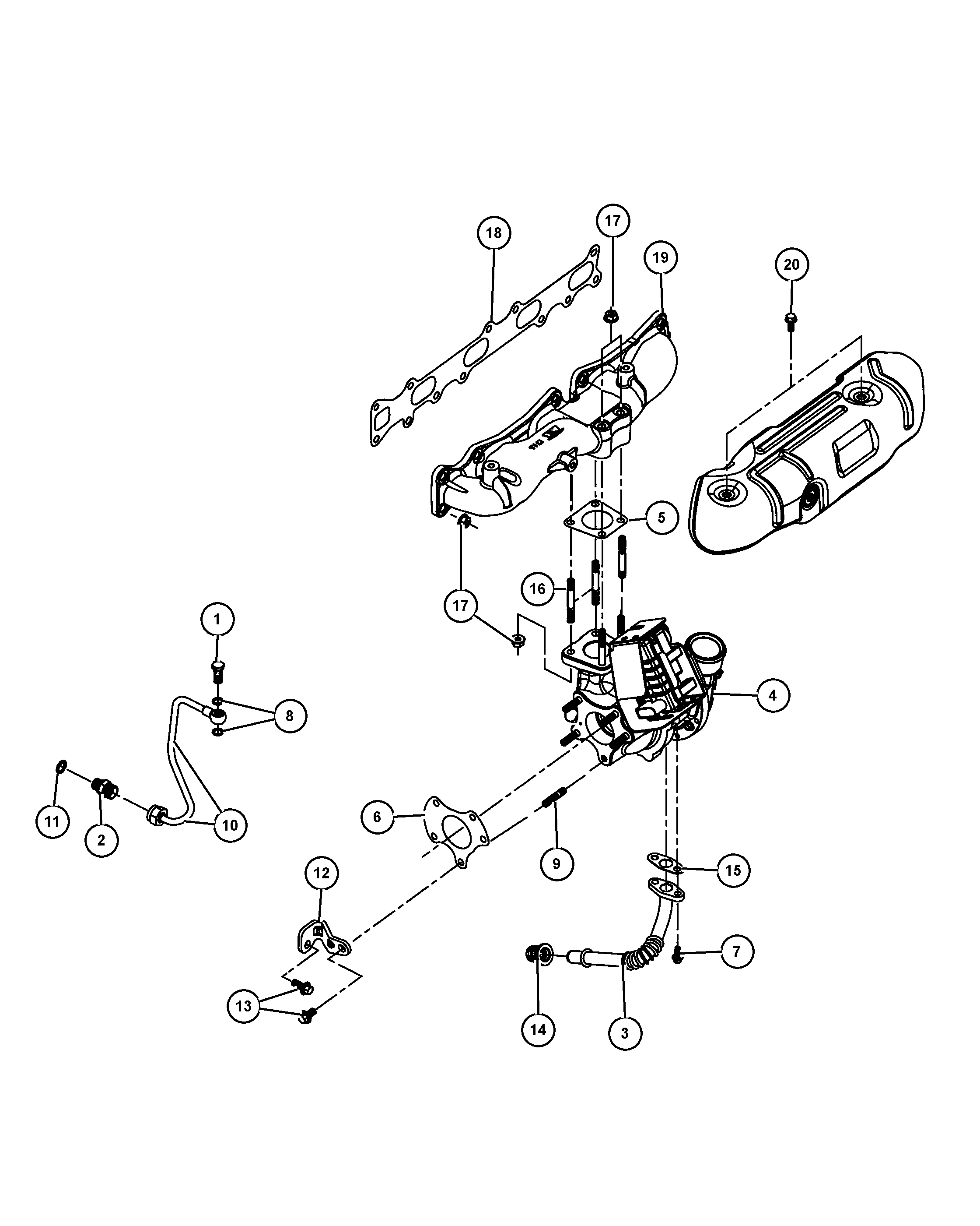 JEEP 68092 631AA - TURBOCHARGER unicars.by