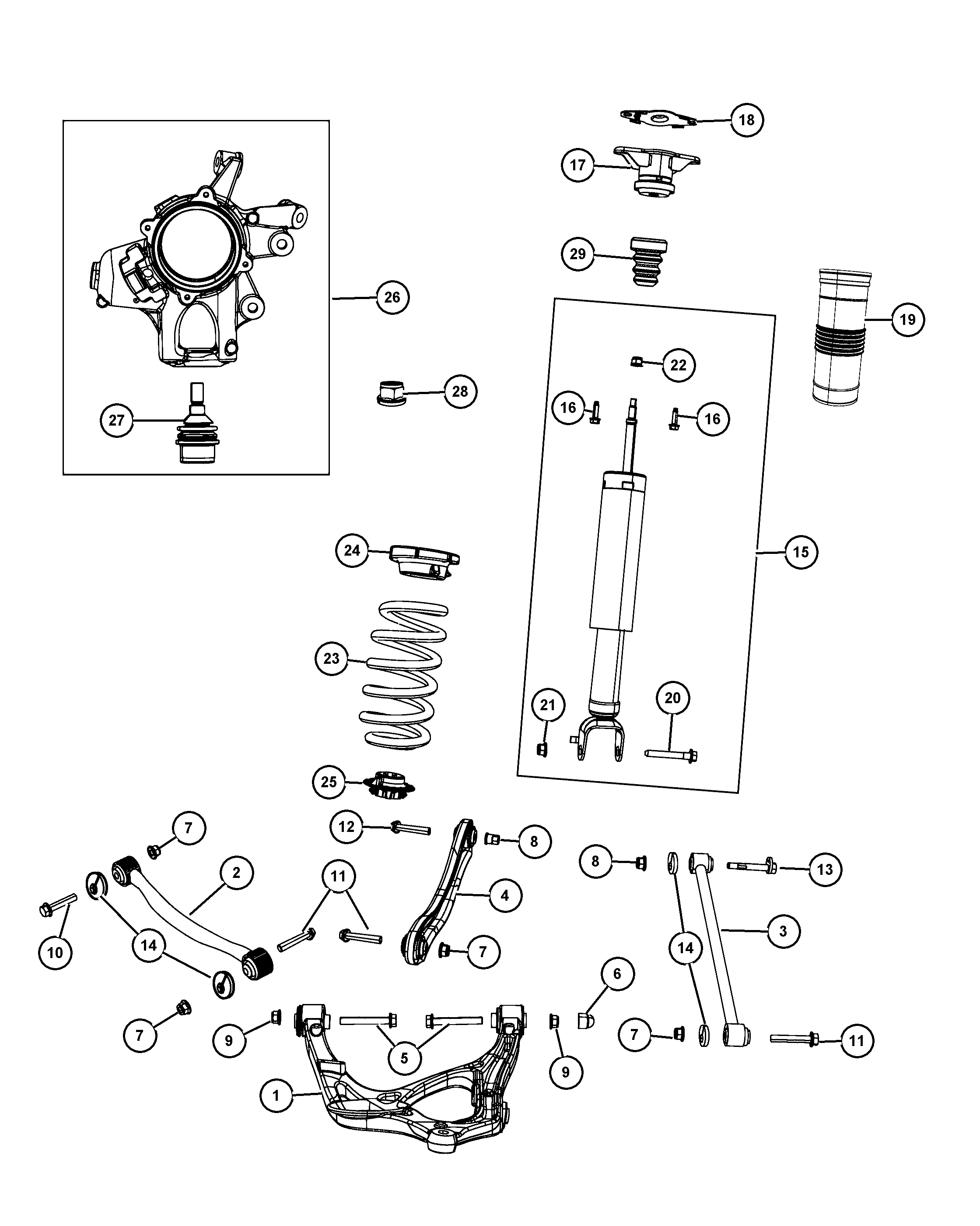 Chrysler 52124 840AB - Рычаг подвески колеса unicars.by