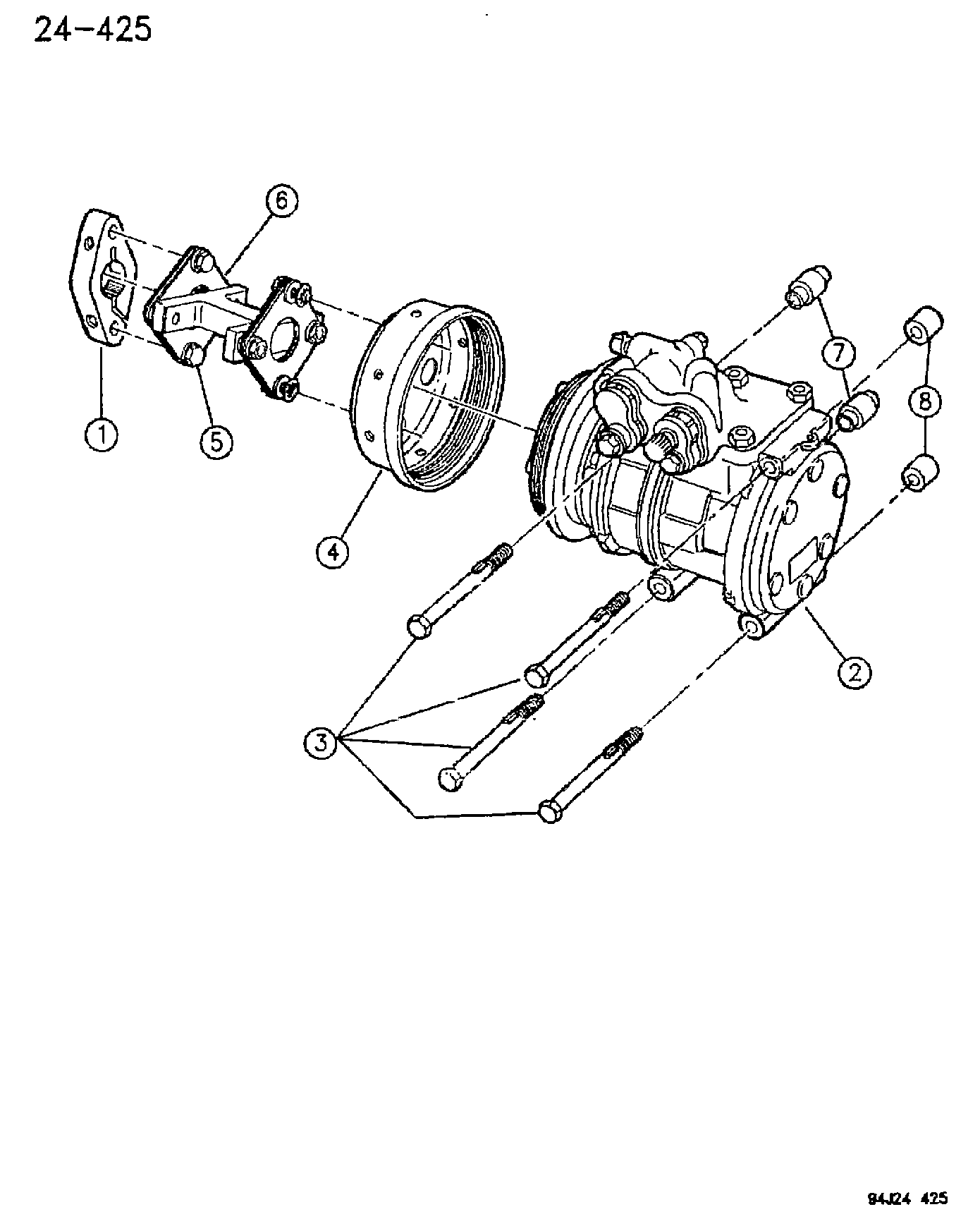 Chrysler 5503 5993 - Компрессор кондиционера unicars.by