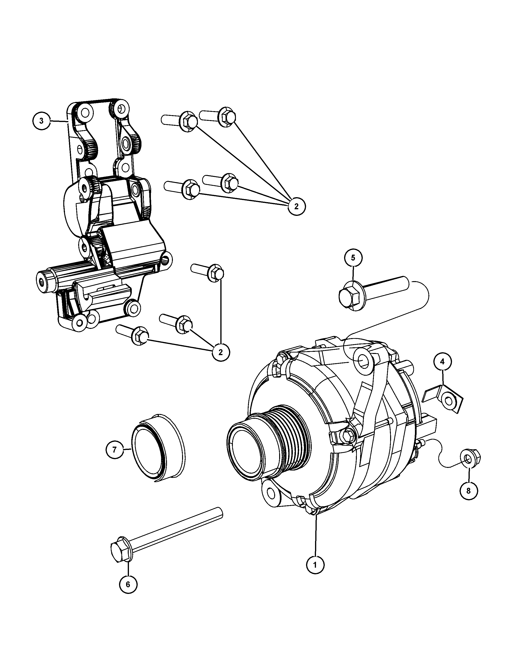 Chrysler R4801 323AD - Генератор unicars.by