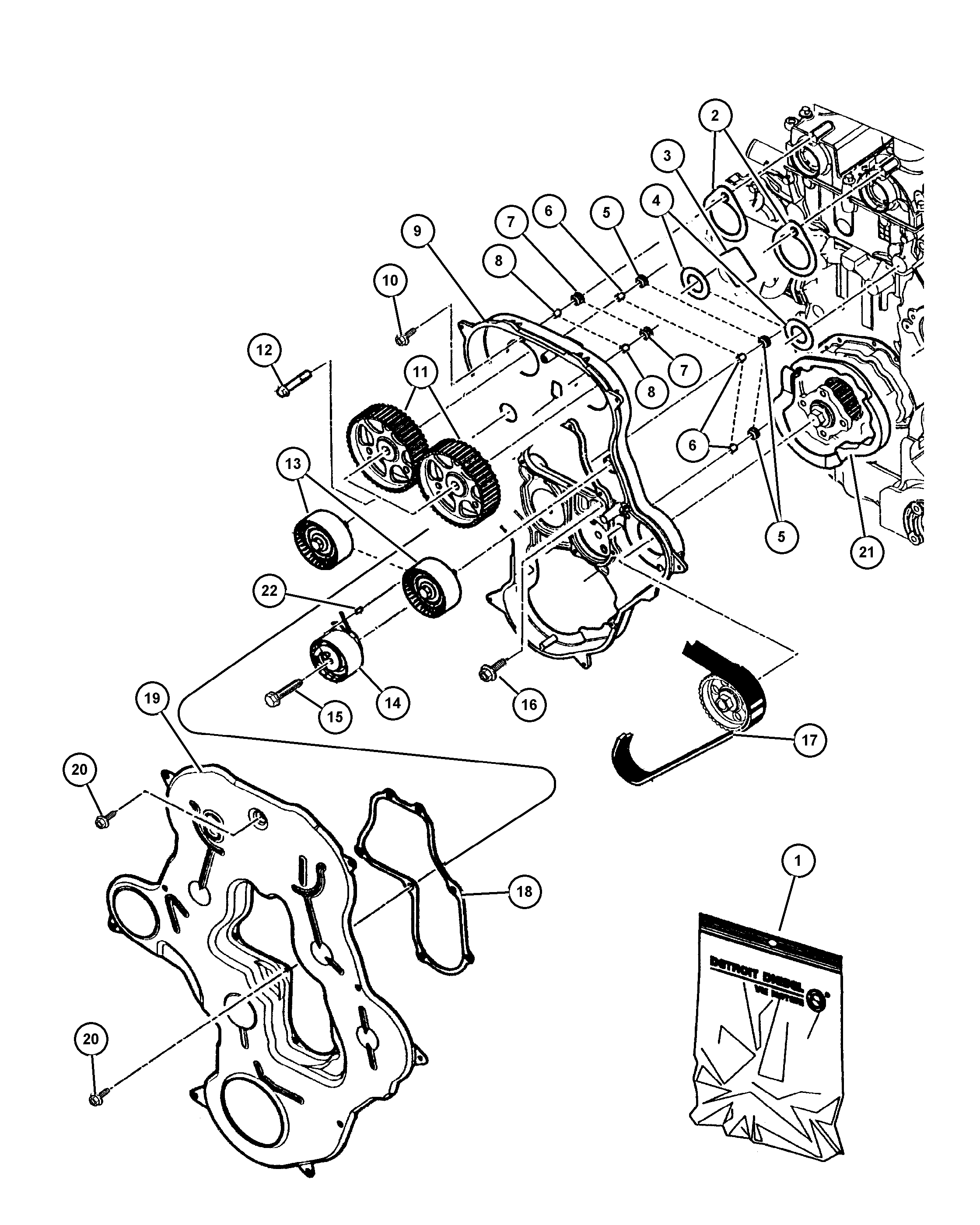 Chrysler 5066 826AA - Натяжной ролик, зубчатый ремень ГРМ unicars.by