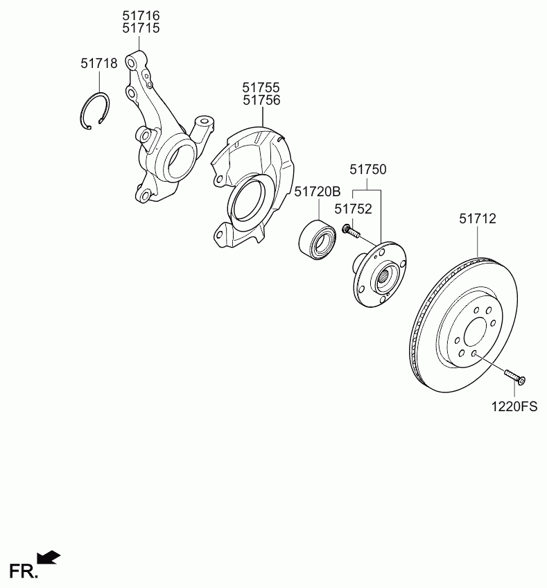 KIA 517121W200 - Тормозной диск unicars.by