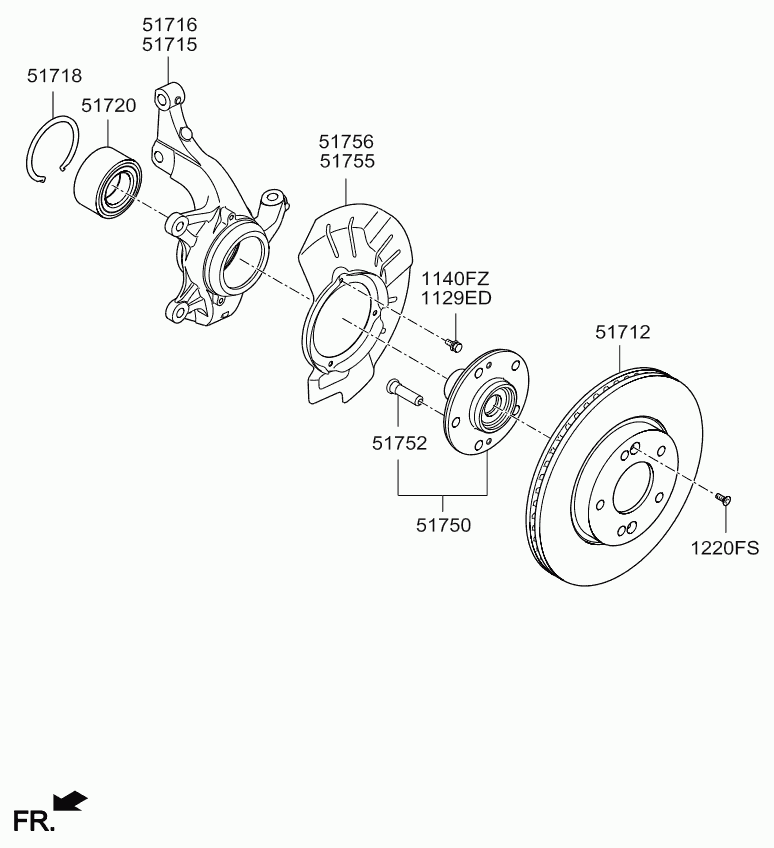 KIA (DYK) 517200Q000 - Подшипник ступицы колеса unicars.by