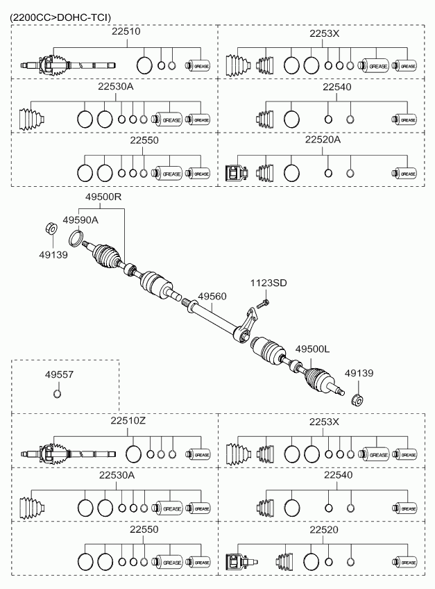 Hyundai 49595-4D000 - Пыльник, приводной вал unicars.by