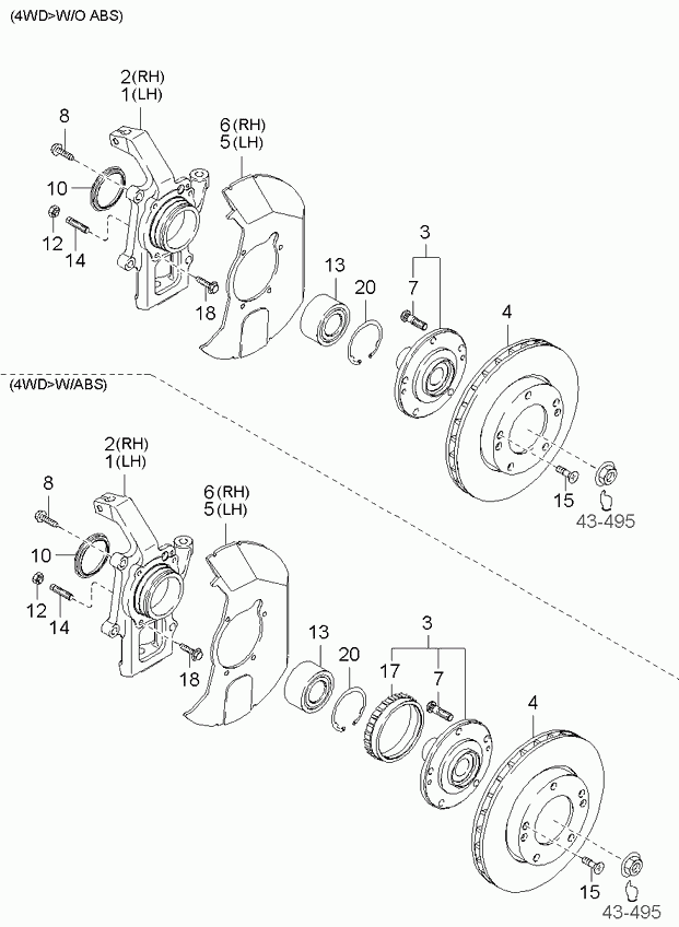 KIA 50310-3E201 - Комплект подшипника ступицы колеса unicars.by