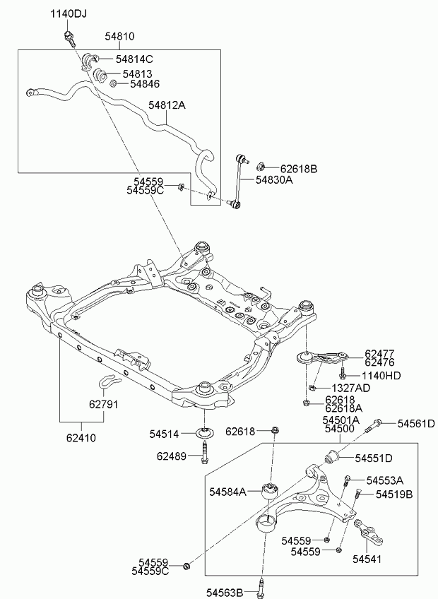 KIA 54584-0Q000* - Сайлентблок, рычаг подвески колеса unicars.by