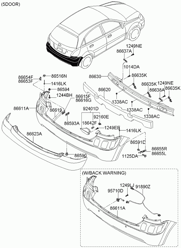 KIA 866301G600 - Поликлиновой ремень unicars.by