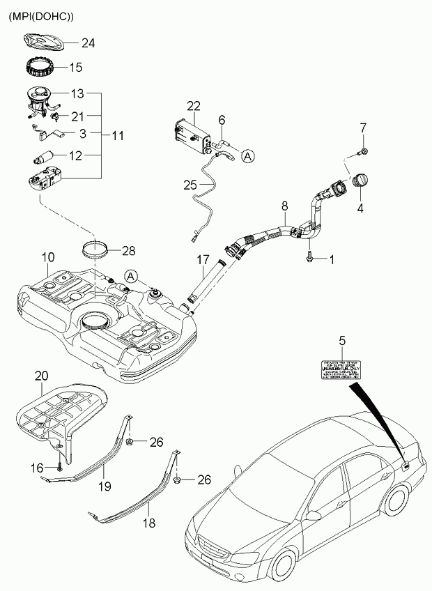 Hyundai 310902F000 - Топливный фильтр unicars.by