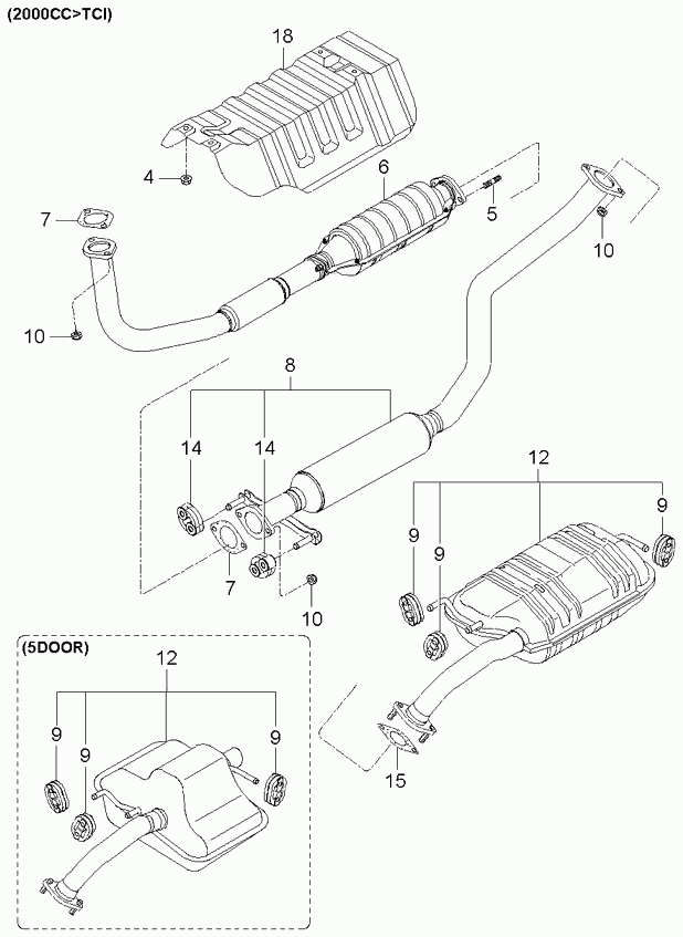 MAZDA 0K2K140305 - Прокладка, труба выхлопного газа unicars.by